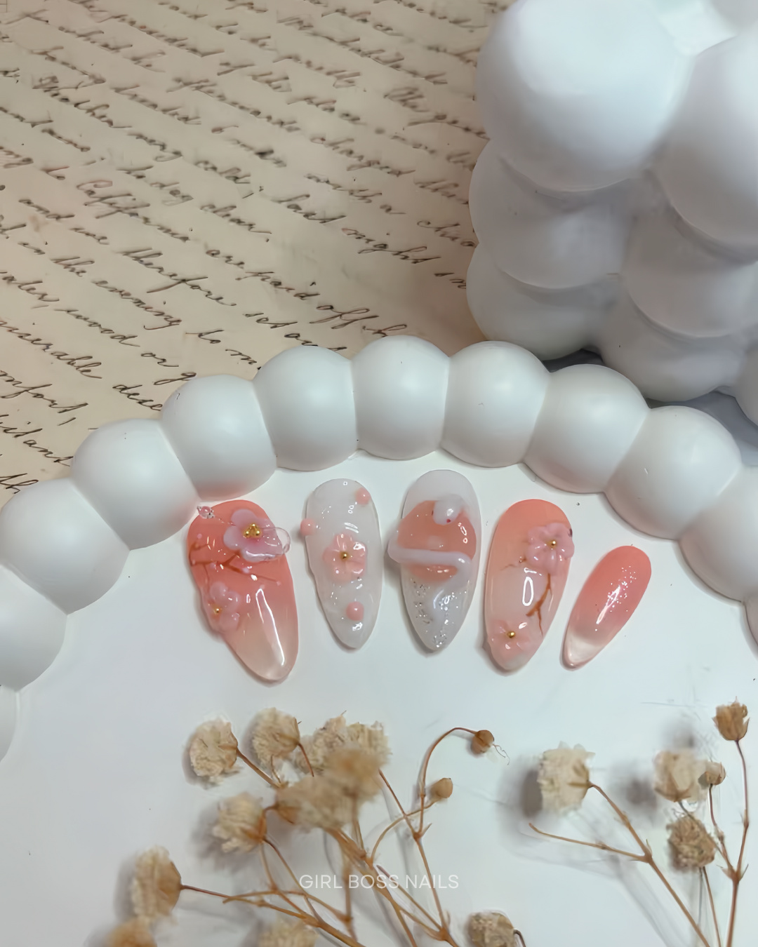 Custom Combination Design Press On Nails